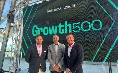 Being named as one of the UK’s fastest growing solar energy company in prestigious ‘Growth 500’ awards